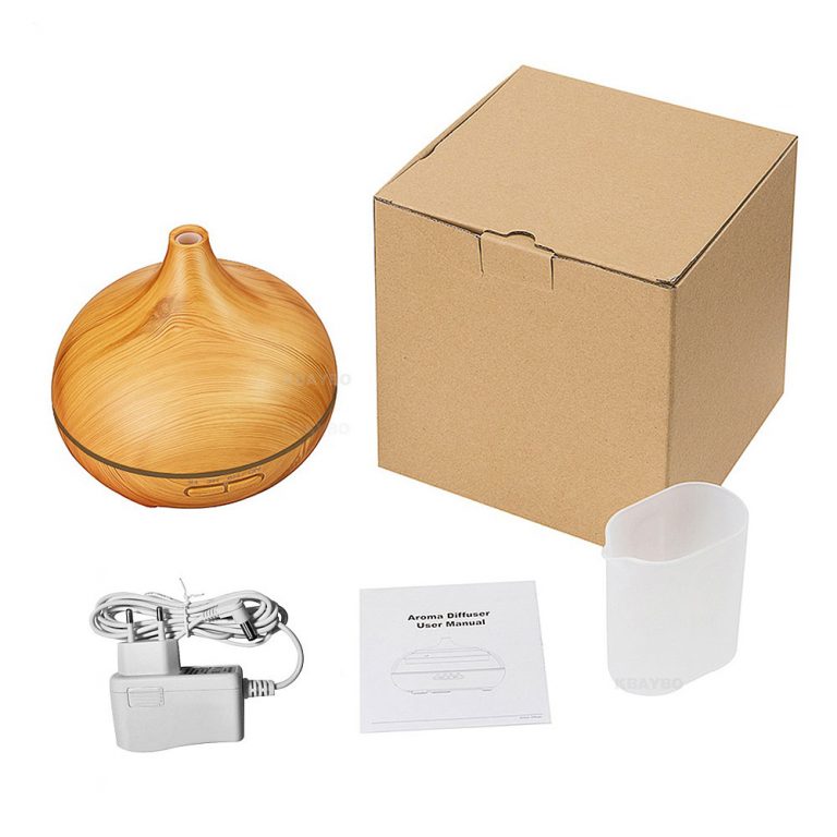 300ml Ultrasonic Air Humidifier Aroma Diffuser Wood EWM8540E