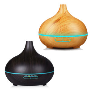 300ml Ultrasonic Air Humidifier Aroma Diffuser Wood EWM8540E